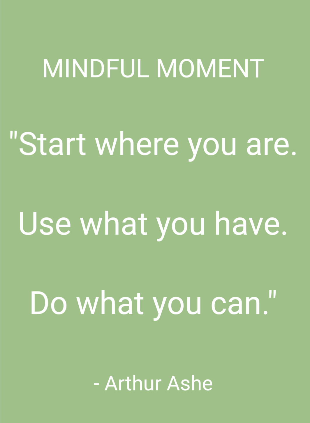 Mindful moment text