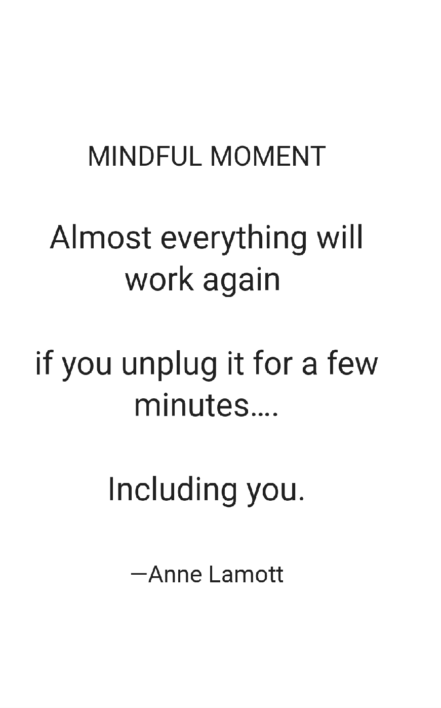 Mindful moment text