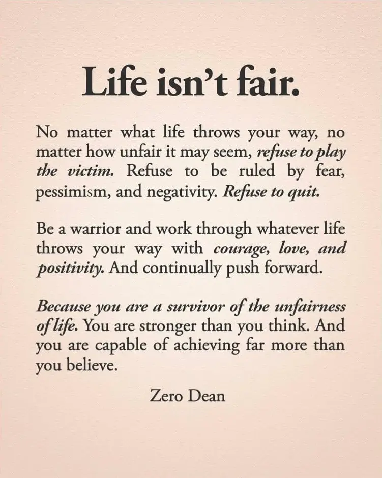 Life isn't fair